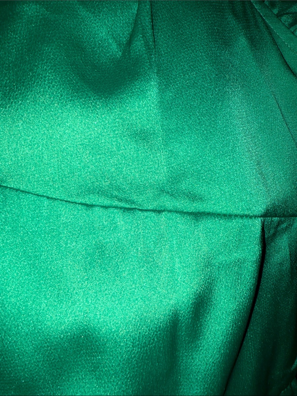 Umgee Tiered Ruffle Sleeve Babydoll Mini Dress XL Green NWT - Picture 8 of 9